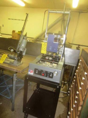 7, 110 volt, on cart, w/Mdl. HSC hot stamp date coder   *****Located at 1725 Smokehouse Trail,