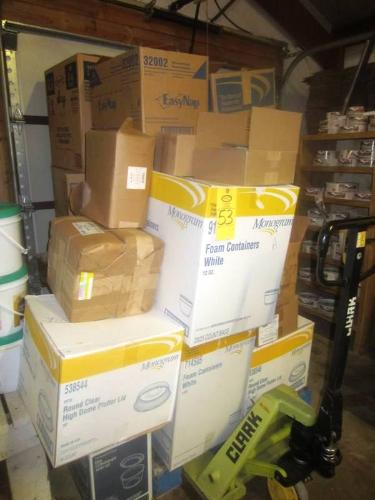 r, Lids, 18 in. Dome Platter, Lids, Hot Food Containers, Napkins, etc.   *****Located at 1725