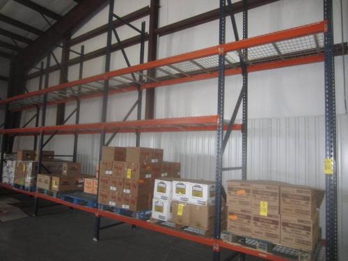 s 16' T X 42" W, 24 Crossbeams 8' L , 4 Crossbeams 4' L, 26 Wire Rack Shelves 46" X 43"