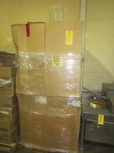 PE Clear Plastic Pails, 8 1/4 in diam. top, 6 1/2 in D