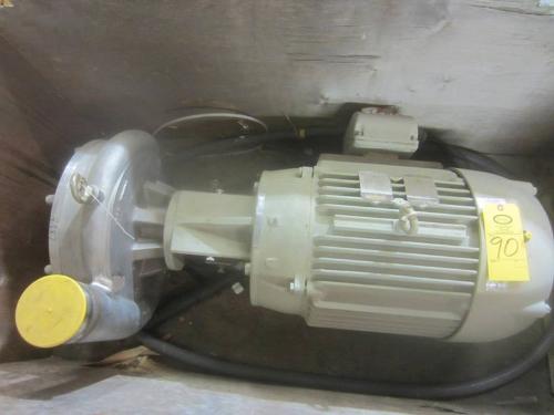 . pump face, 17 1/2" Diam. w/4" inlet, 6" outlet, 25 h.p. Baldor motor, 1180 RPM