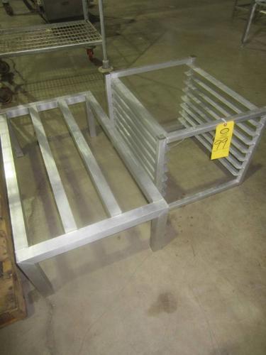 & Aluminum Sheet Rack, 7 shelves, 18" W X 23" L