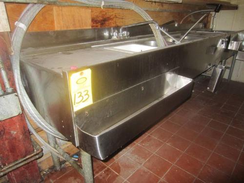 underbar, 4 bowls, 2 faucets-Located At Fisherman's Inn, 43W901 Main Street Road, Elburn, IL 60119-