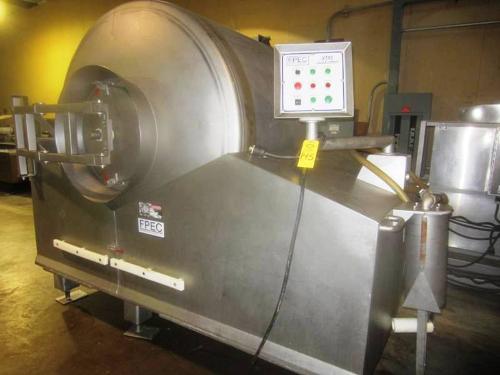 ty, Ser. #2170, 66" diam. X 4' L s.s. drum, self-contained vacuum pump