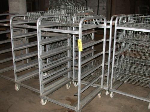 /2" L, 6 shelves, some w/baskets