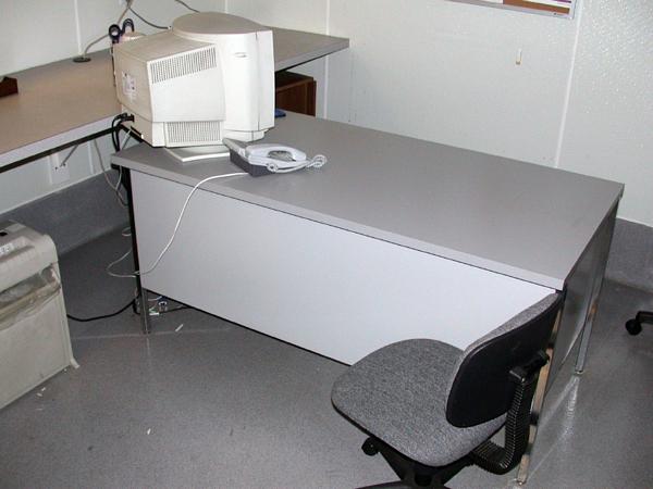 Chairs, 2 Door File Cabinet, (2) 6' Tables