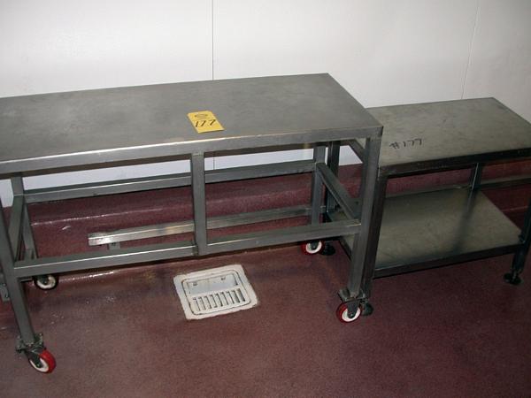 on wheels, 30'' L X 18'' W X 26'' H