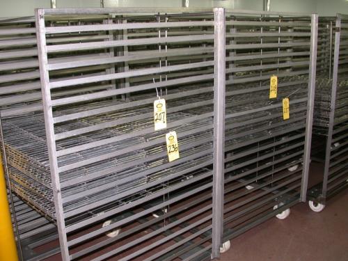 ' L, 21 shelves, 3'' between shelf