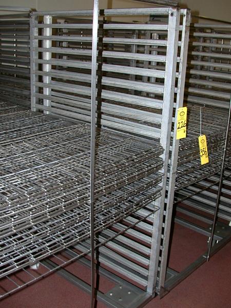 ' L, 21 shelves, 3'' between shelf