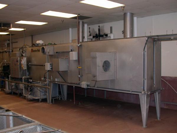 0 volt, 3 phase, all s.s., 50' L X 8' W X 8' tall
