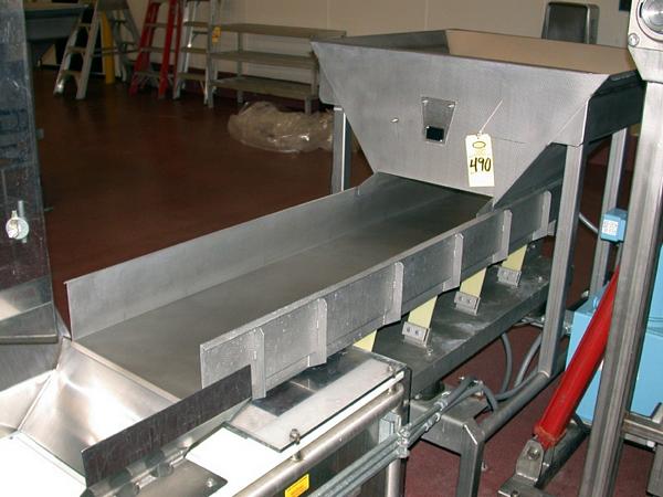 Vibratory Conveyor, Ser. #HC0283, 18'' W X 6' L w/hopper