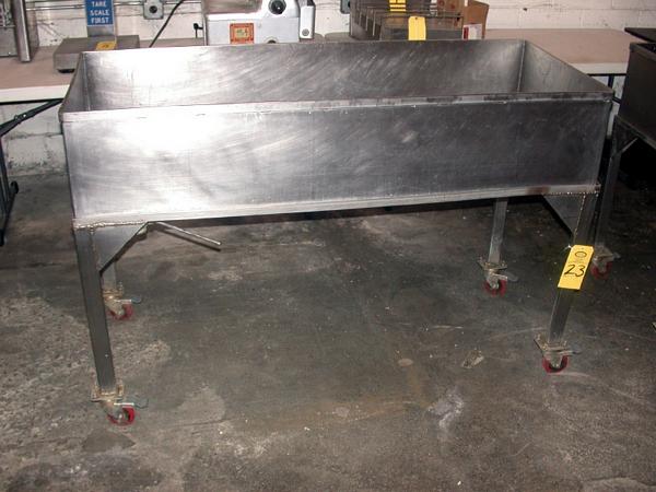 X 1' deep, over all 40'' tall, w/drain & valve