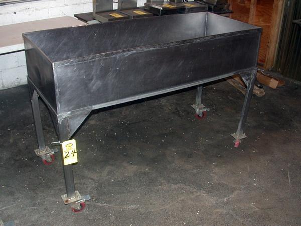 X 1' deep, over all 40'' tall, w/drain & valve