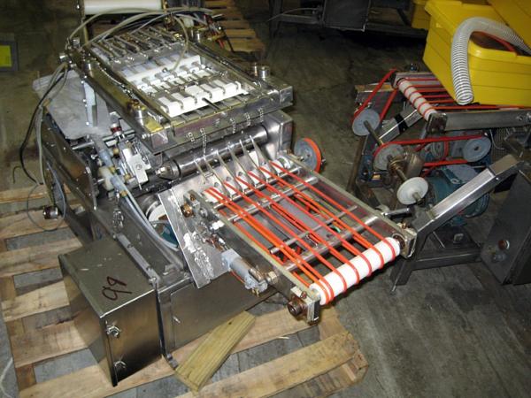 feed 7.5 h.p., 220/440 volts, 3 phase, all s.s. body & legs,  w/paper sheeter, take-away conveyor,