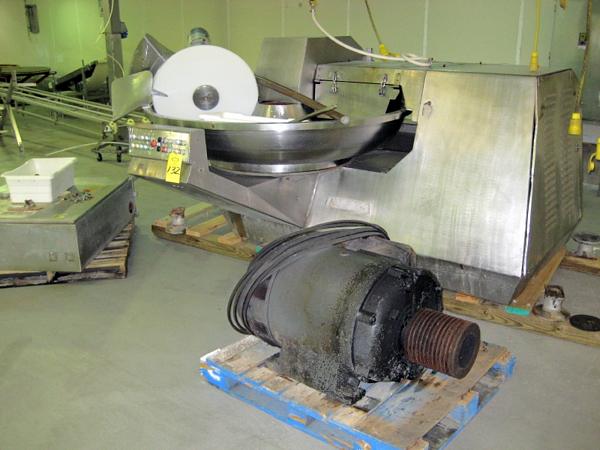 er. #8619582, 440 volts, 3 phase, all s.s. bowl  w/unloader, 2 speed knife, 2 speed bowl, unit is
