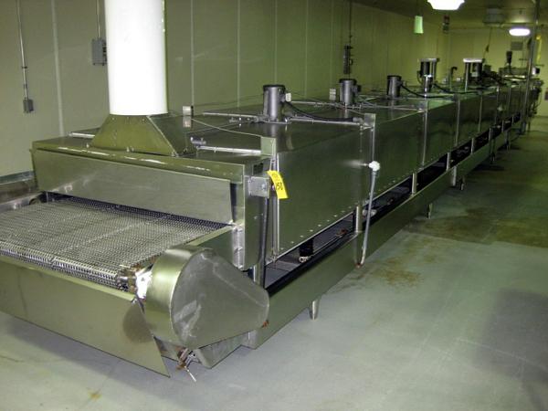 uid Nitrogen Freeze Tunnel Freezer, Ser. #02158 SEP85, 460 volts, 3 phase. 50 amps, 50" W X 50' L