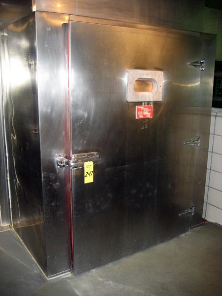 53095, single door, all s.s. construction, inside dimensions 56" X 67" X 68", steam fired w/