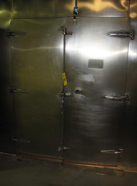 , double door stream fired, inside dim. 110" X 7' X 80", all s.s. construction
