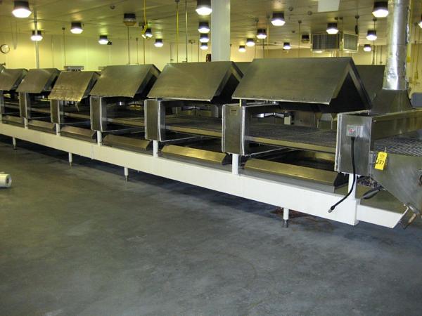 Liquid Nitrogen Freeze Tunnel, Ser. #82102, 50" W X 46' L