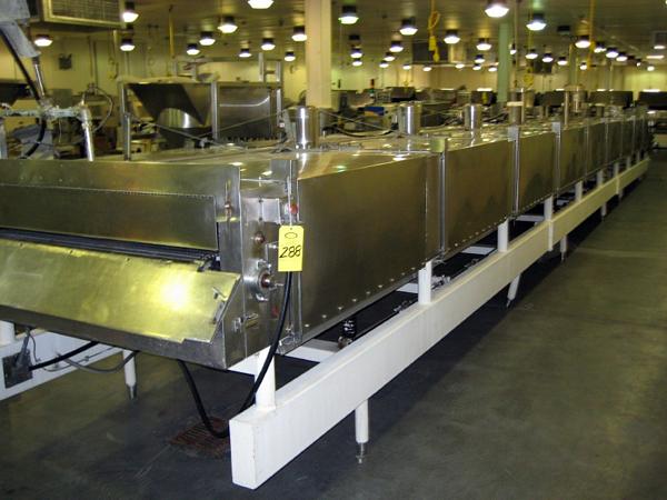 uid Nitrogen Freeze Tunnel, Ser. #2103, 46" W X 54' L, 460 volts, 3 phase