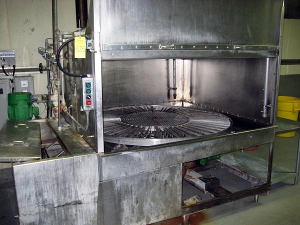 #5229, 360 gallon cap.,  w/filter system, 76" X 76" X 29" opening, 74" rotary tray loader, 240