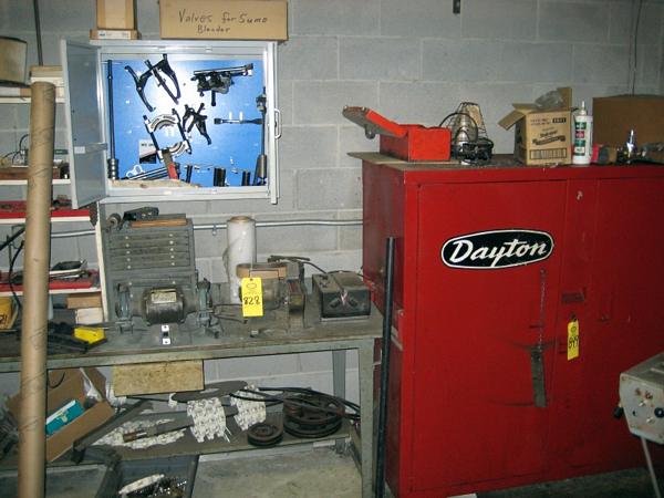 ol Boxes, (1) Belt Sander, (1) Black & Decker Bench Grinder, Misc. Tools, Weller Soldering Iron