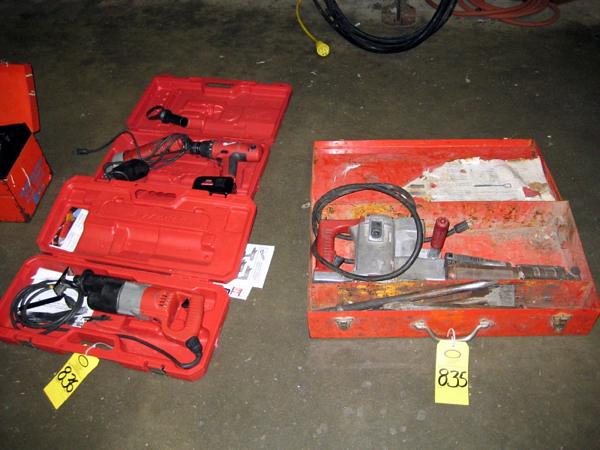 , cat. #651821, Milwaukee Battery Operated Hand Drill cat #D613-20, includes battery & manual,
