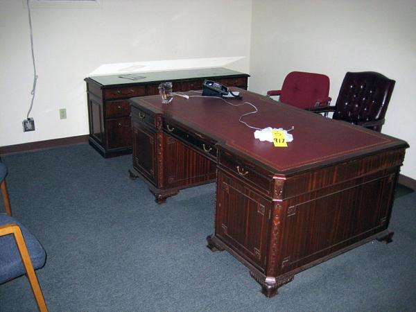 e Shelving Unit, (4) Chairs, (1) Credenza