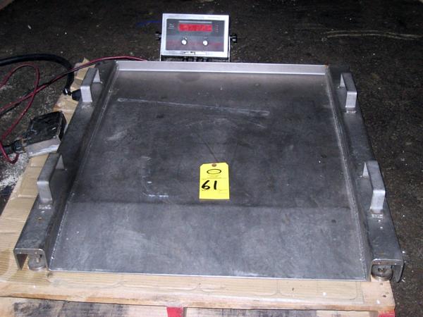 ale, 30" X 30", s.s. top, 1,000 LB cap.