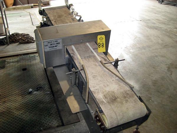 " H X 14" W aperture, w/12" X 76" through conveyor, missing belt & drive motor