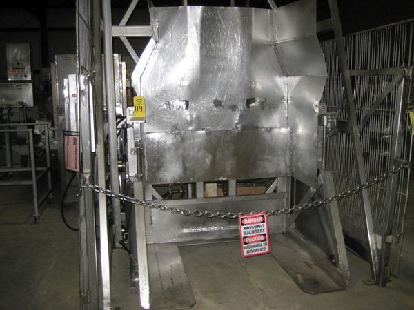 ll s.s., 9' dump height, 53" W X 48" D carriage, no power pack