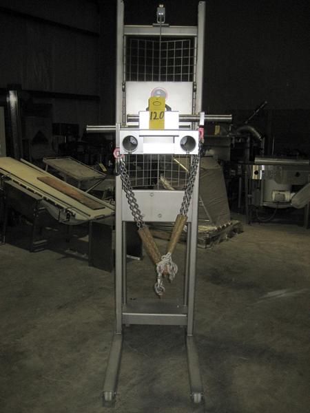 us, mfg. 2003, all s.s., 70" max. height, 300 kg max. weight