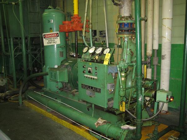 ssor, Ser. #25964CGF, max pressure NH3-300, 200 h.p. motor, API Basco heat exchanger, size 06108, **