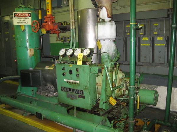 ssor, Ser. #25963CGF, max. pressure NH3-300PSIG, w/Lincoln 200 h.p. motor, API Basco heat exchanger,