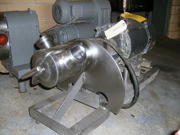 frame w/5 h.p., 1170 RPM Dayton motor, 2" ports