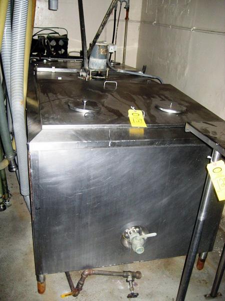 ream Cooling Tank w/agitator, 1 1/2" valve & remote freon compressor, 8'6" L x 4' W x 54" H (
