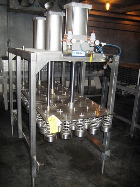 w/2 carts, all s.s. frame, 78" L x 40" W x 7' H