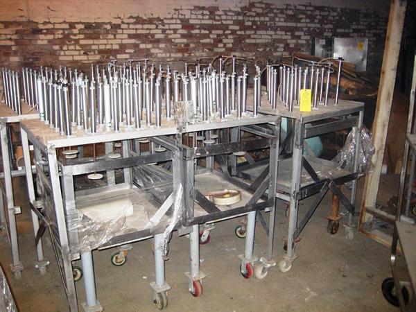 includes (6) carts, & (3) press assemblies w/multiple air cylinders (Round House)