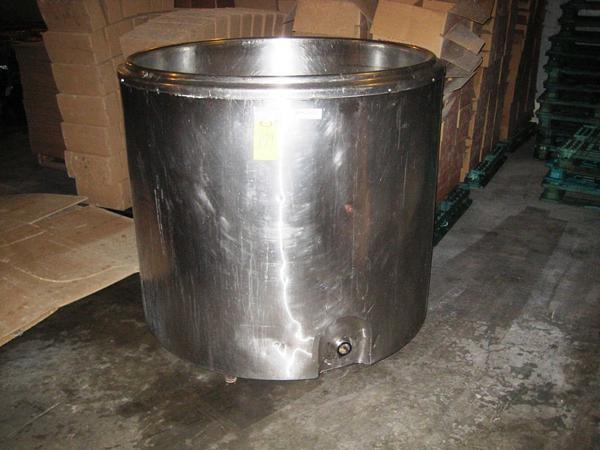 eted Open Top Process Tank, 50" diam. x 43" deep, 2" outlet