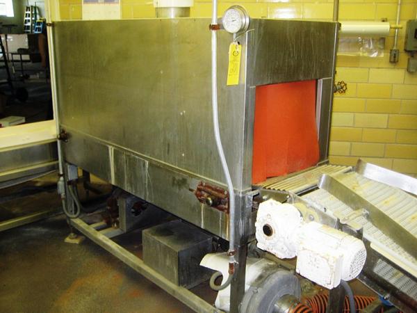 Conveyorized Shrink Tunnel w/drive & steam controls (Removal/Loading Cost: $300)