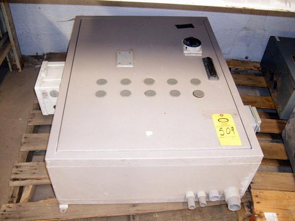 6 disconnect switches & size 2 starter, 30" W X 39 1/2" H X 12" D
