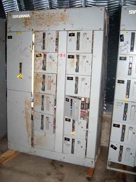 and (3) size 2 starters & 800 amp disconnect in 3 vertical sections