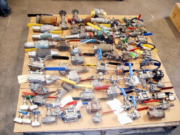 ves, 1/2" to 2" sizes, includes approx. (50) S.S. Valves