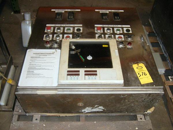 X 12" D, includes ABB Kent Commander Controller & Assorted Switches & Gauges