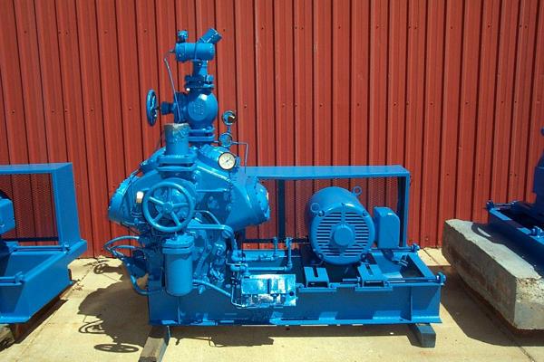 , 8 cylinder, belt drive with 50 h.p. motor, Tri-Micro oil filter and oil separator included,