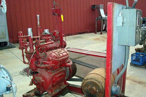 der, belt drive with 30 h.p. motor, Tri-Micro oil filter, oil separator, overall dimensions: 42" L X