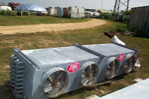 ty, 4 axial fans, 1/3 h.p. motors, 230/460 volt, 3 phase, liquid recirculation, hot gas coil, 4 fins