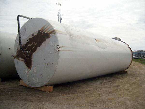 Silo Tank, 147" OD X 42' H, no agitation, top head & sidewall damage, non dairy applications (