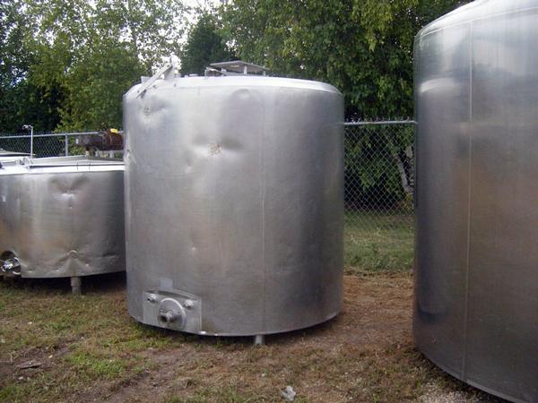 Ser. #6486, pressure wall jacket, s.s. exterior, center bridge w/ (2) piece cover, 3" outlet, wide