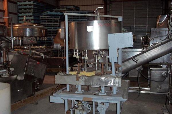 Filler, Ser. #F12AC-3846, s.s. bowl & contact parts, 1/2" I.D. nozzles, overall unit measures 60"